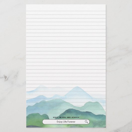 Geniet voor altijd van het leven | JW Briefpapier (Voorkant)