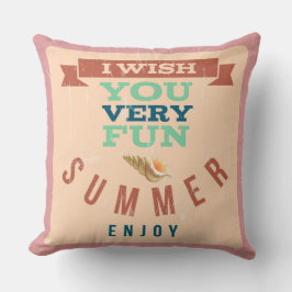 Geniet Zomer Kussensloop Kussen