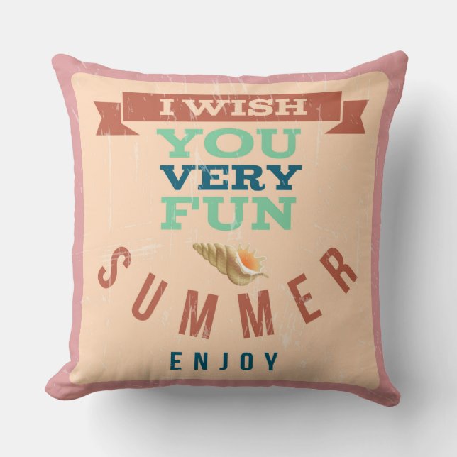 Geniet Zomer Kussensloop Kussen (Voorkant)