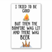 Genieten in de Bonfire Spirit Sticker (Voorkant)