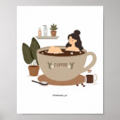 Genieten met wat koffie poster (Voorkant)