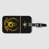 Genieten van biljart met een passie voor competiti bagagelabel (Voorkant (horizontaal))