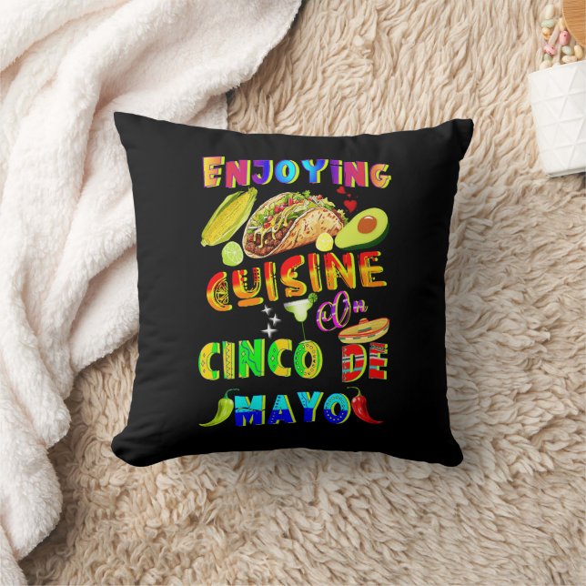 Genieten van de keuken op Cinco de Mayo Kussen (Deken)