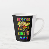 Genieten van de keuken op Cinco de Mayo Latte Mok (Rechts)