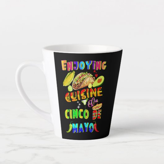 Genieten van de keuken op Cinco de Mayo Latte Mok (Links)