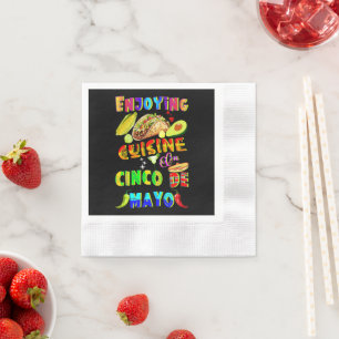 Genieten van de keuken op Cinco de Mayo Servet