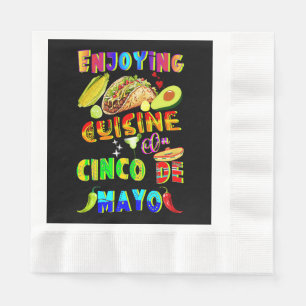 Genieten van de keuken op Cinco de Mayo Servet