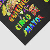 Genieten van de keuken op Cinco de Mayo Tissuepapier (Detail)