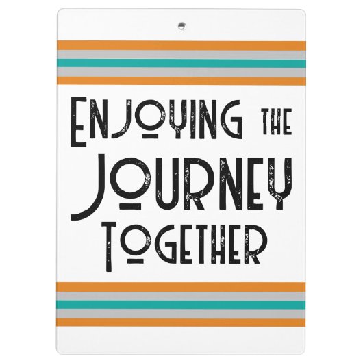 Genieten van de reis neven kamp retro camper klembord (Achterkant)