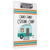 Genieten van de reis neven kamp retro camper klembord (Rechts)