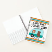 Genieten van de reis neven kamp retro camper notitieboek (Binnen)