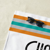 Genieten van de reis neven kamp retro camper strandlaken (In situ)