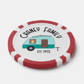 Genieten van de Reis Retro Camper Poker Chips (Enkel)