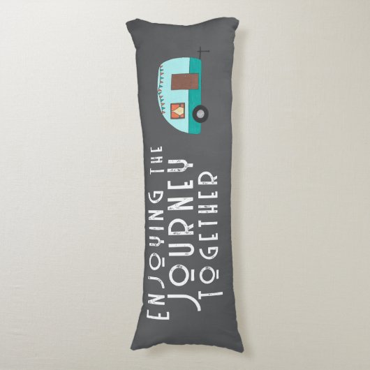 Genieten van de reis samen Retro Camper Lichaamskussen (Voorkant Verticaal)