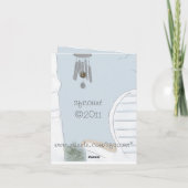 Genieten van de Wind Chimes Note Kaart (Achterkant)