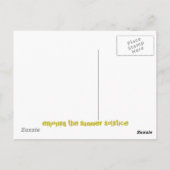 genieten van de zomerzonsondergang briefkaart (Achterkant)