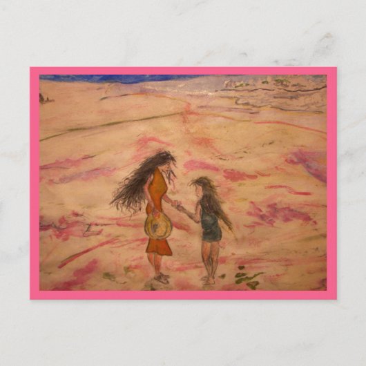 genieten van de zomerzonsondergang briefkaart (Voorkant)