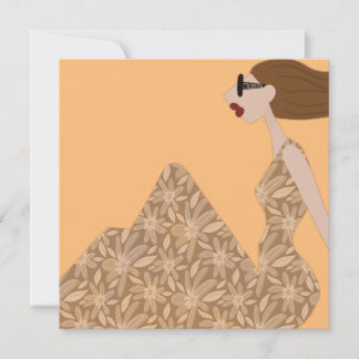 Genieten van Gentle Breeze Mode Illustratie Kaart