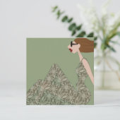 Genieten van Gentle Breeze Mode Illustratie Kaart (Staand voorkant)