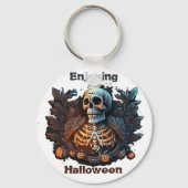 Genieten van Halloween Sleutelhanger (Voorkant)
