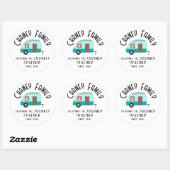 Genieten van het Journey Cousins Camp Ronde Sticker (Vel)