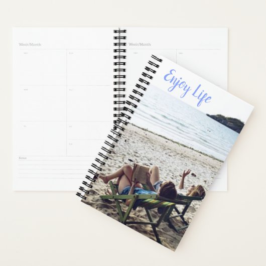"Genieten van het leven" op het strand Personal Jo Planner (Display)