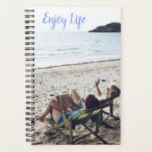 "Genieten van het leven" op het strand Personal Jo Planner (Voorkant)