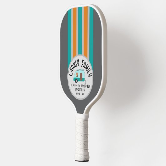 Genieten van het leven samen Retro Camper Pickleball Paddle (Links)