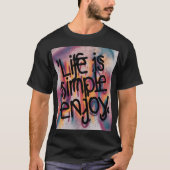 Genieten van het leven T Shirt (Voorkant)