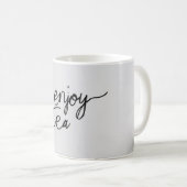 Genieten van thee met koffie Mok (Voorkant rechts)