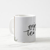 Genieten van thee met koffie Mok (Voorkant links)