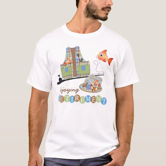 Genietend met Pensioen - Heren Basic T-Shirt (Voorkant)