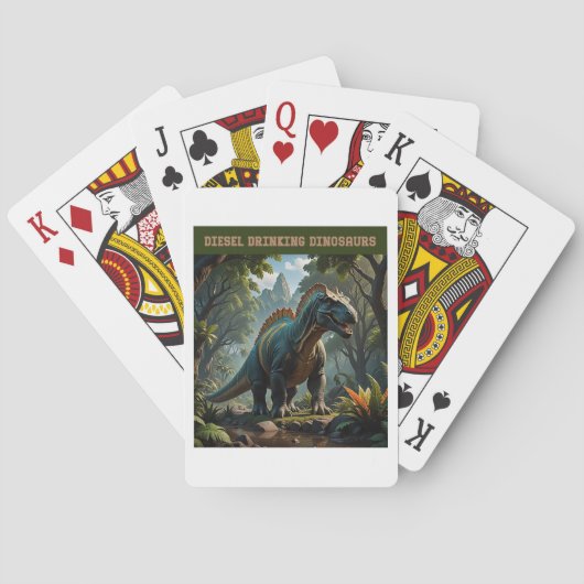 Genietend van de oplossing pokerkaarten (Achterkant)