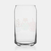 genietend van een drankje blikvorm glas (Achterkant)