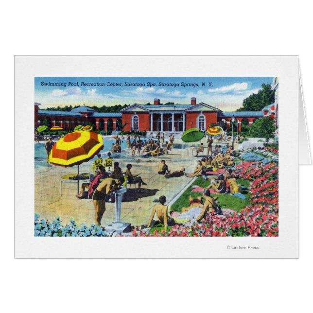 Genietend van het Saratoga Spa Recreation Center (Voorkant Horizontaal)