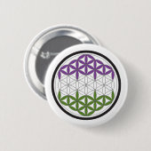 genieure geometrie gendergelijkheid ronde button 5,7 cm (Voorkant /achterkant)