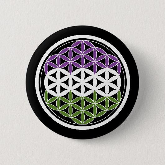 genieure geometrie gendergelijkheid ronde button 5,7 cm (Voorkant)