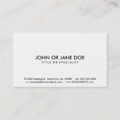 genieure geometrie gendergelijkheid visitekaartje (Achterkant)