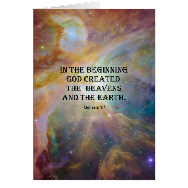 Genisis 1:1 (Voorkant)