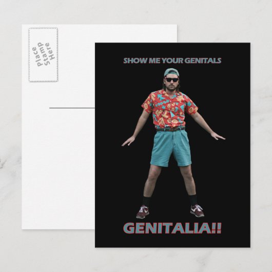 Genital Dance Briefkaart (Voorkant / Achterkant)