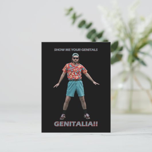 Genital Dance Briefkaart (Staand voorkant)