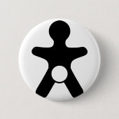 Genitale integriteit ronde button 5,7 cm (Voorkant)