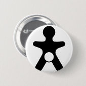 Genitale integriteit ronde button 5,7 cm (Voorkant /achterkant)