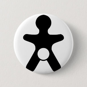 Genitale integriteit ronde button 5,7 cm