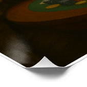 Genius aan de Kaart tafel Poster (Hoek)