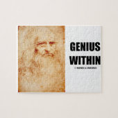 Genius Binnen (Leonardo da Vinci Self-Portrait) Legpuzzel (Horizontaal)