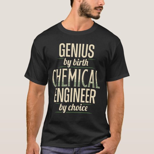 Genius Chemical Engineer Engineering Apparel T-shirt (Voorkant)