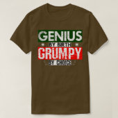 Genius door bruinmakerij naar keuze t-shirt (Design voorkant)