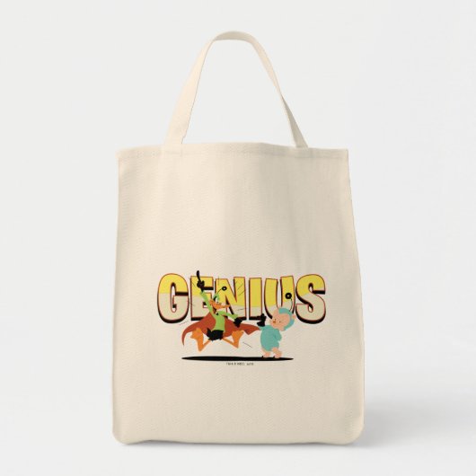 "Genius" Duck Dodgers & Eager, Young Space Cadet Tote Bag (Voorkant)