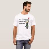 Genius en waanzin t-shirt (Voorkant volledig)